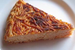 torta de pasta con queso