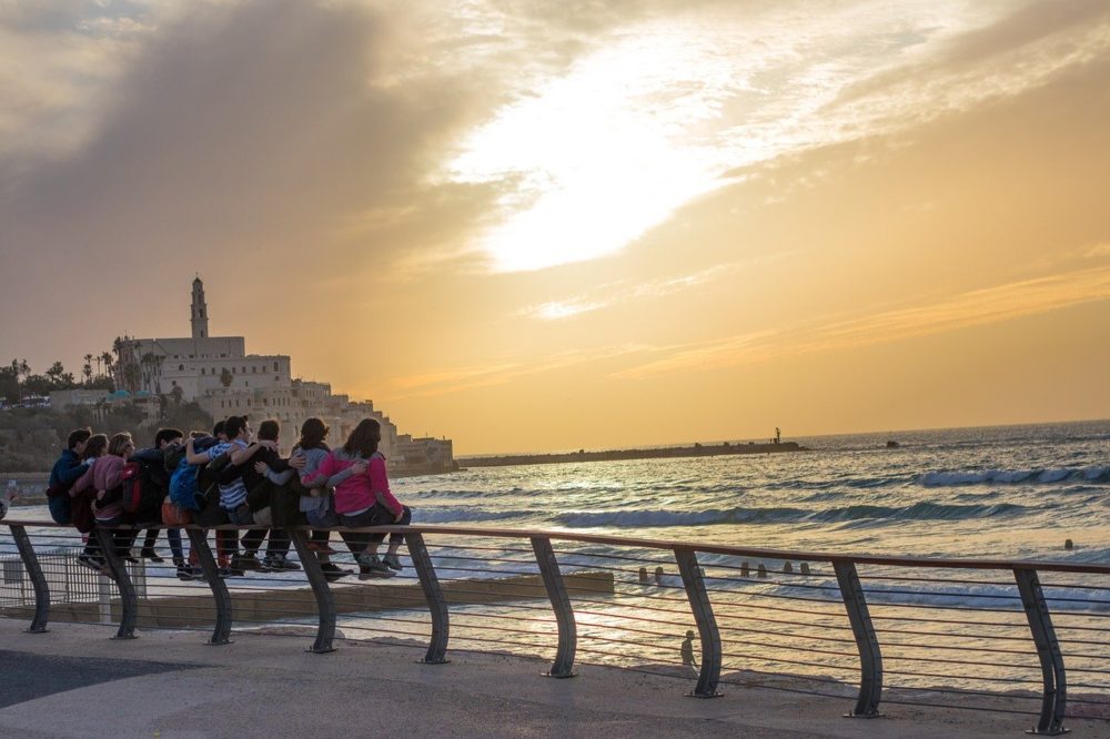 Playa-Tel-Aviv turistas