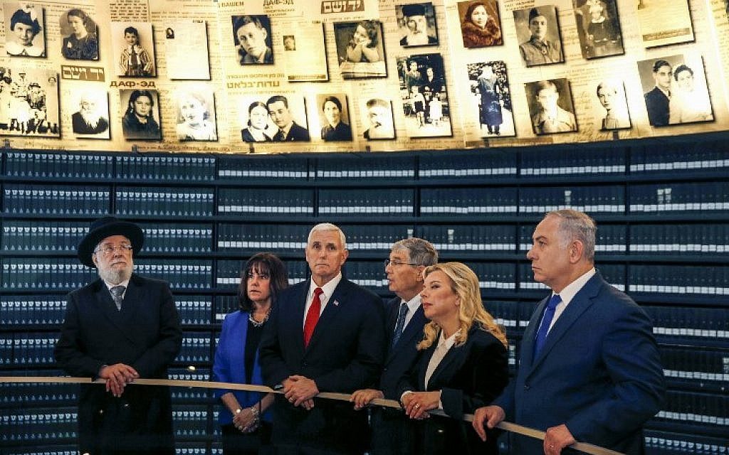 Pence-visita-Museo-de-Yad-Vashem V Foro Mundial sobre el Holocausto