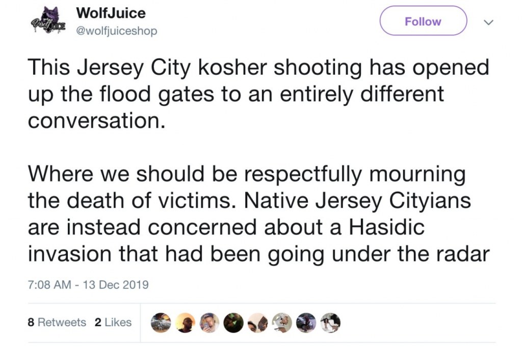 Tuit-antisemita-Jersey-City antisemitismo