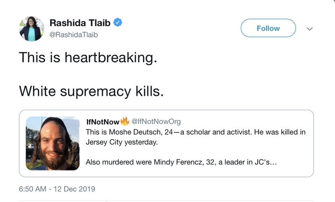 Tuit-de-Rashida-Tlaib antisemitismo