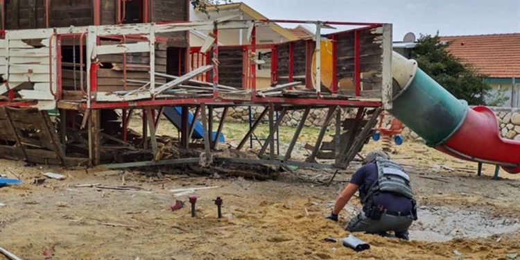 Parque infantil Sderot ataque Gaza