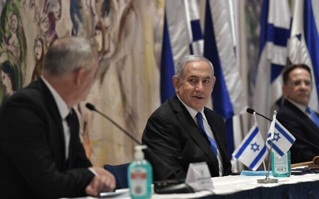 Gantz-y-Netanyahu gobierno