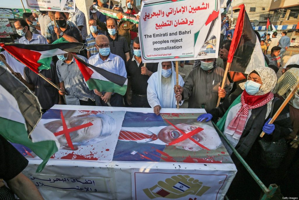 Protesta-normalización Gaza
