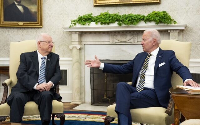 President Biden Meets With Israeli President Rivlin