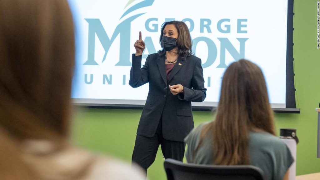 Kamala-Harris-en-Mason-University vicepresidenta