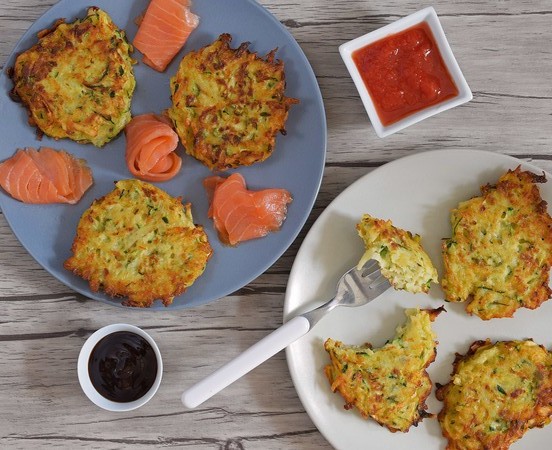 Latkes-de-verduras taza