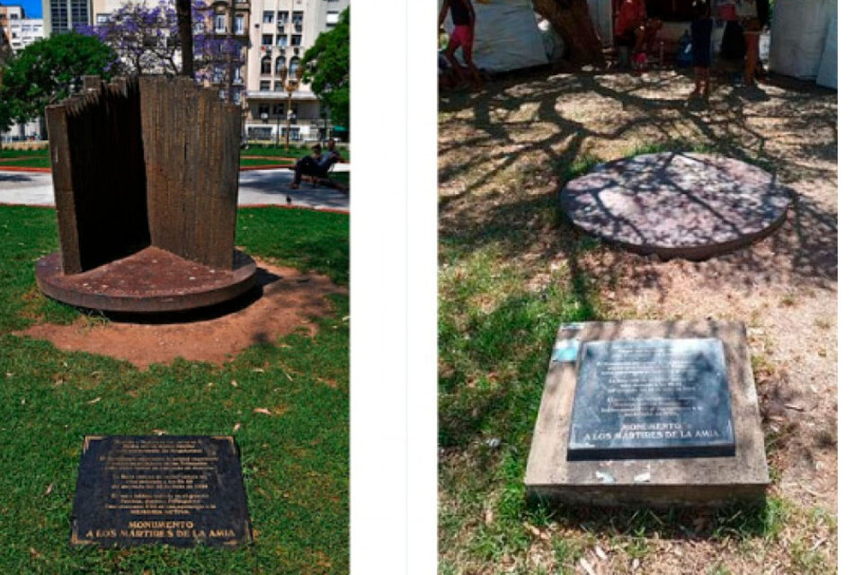 Monumento AMIA destruido
